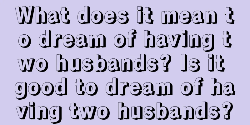 What does it mean to dream of having two husbands? Is it good to dream of having two husbands?