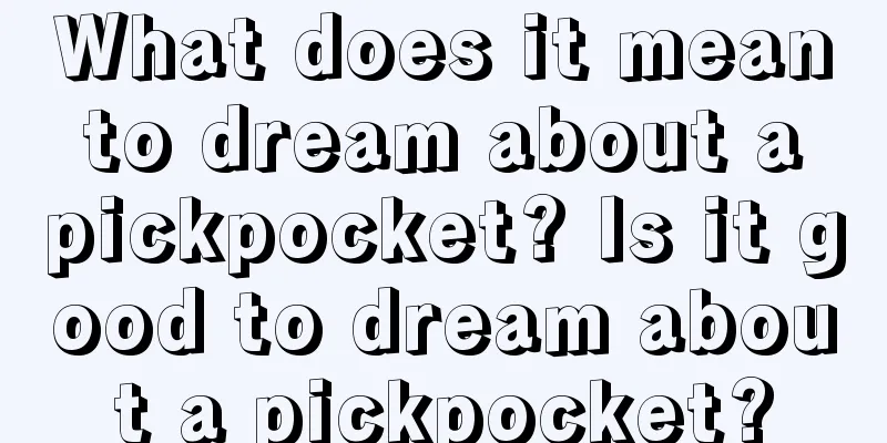 What does it mean to dream about a pickpocket? Is it good to dream about a pickpocket?