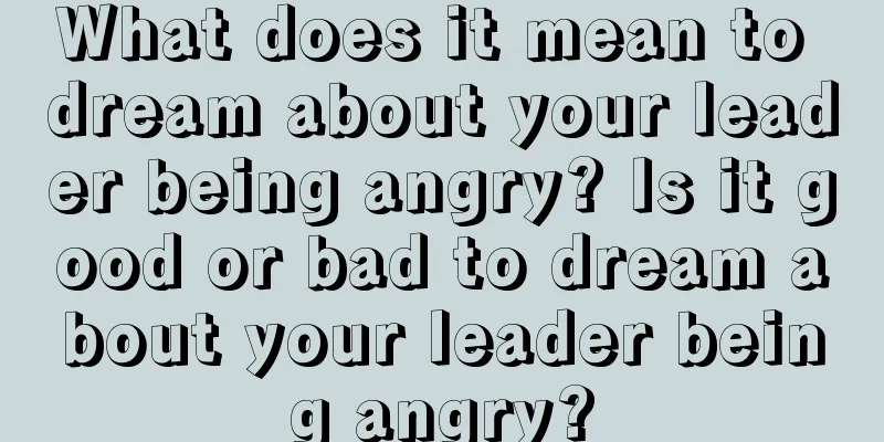 What does it mean to dream about your leader being angry? Is it good or bad to dream about your leader being angry?