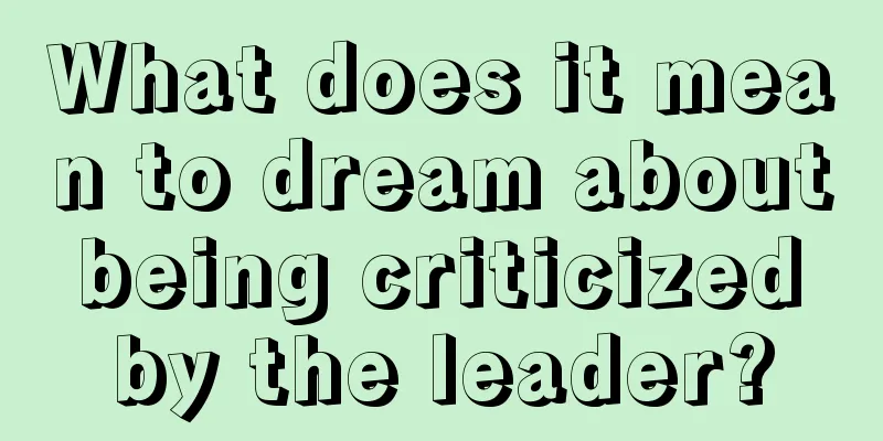 What does it mean to dream about being criticized by the leader?