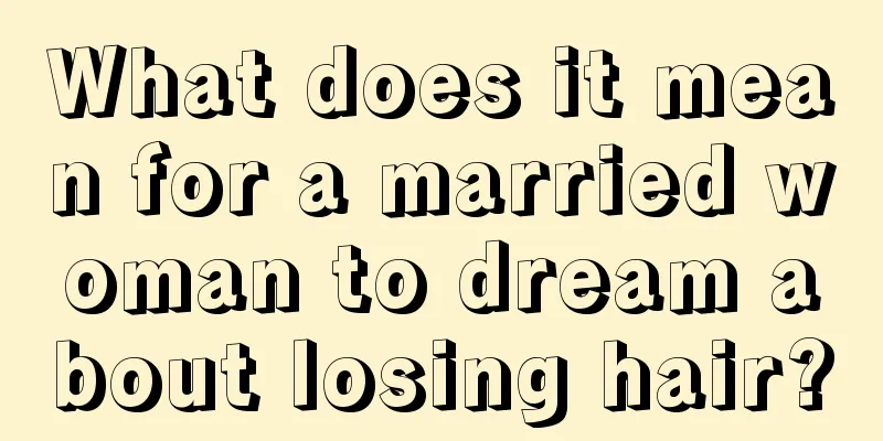 What does it mean for a married woman to dream about losing hair?