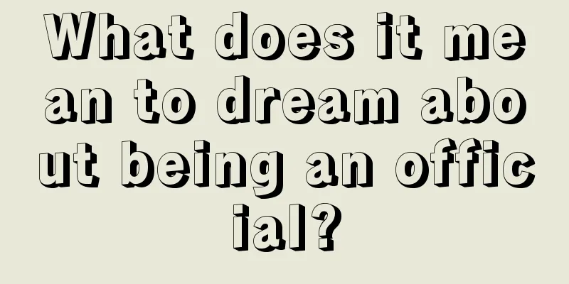 What does it mean to dream about being an official?