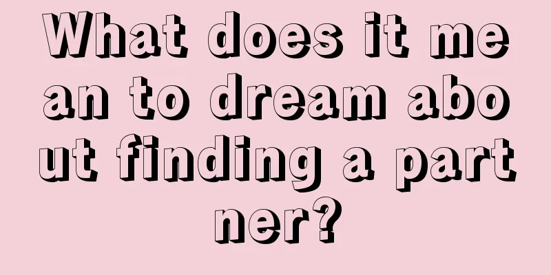 What does it mean to dream about finding a partner?