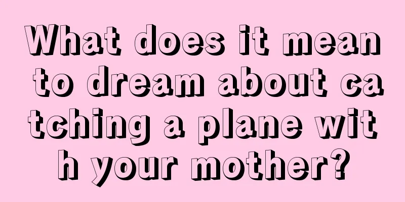 What does it mean to dream about catching a plane with your mother?