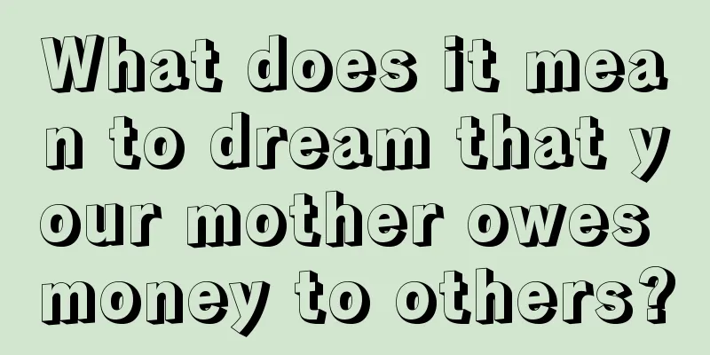 What does it mean to dream that your mother owes money to others?