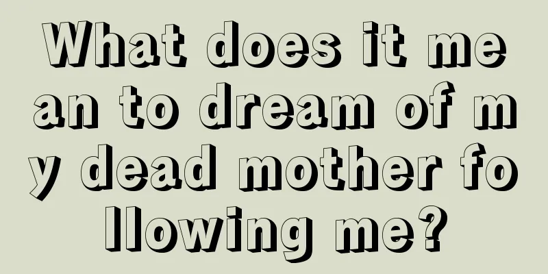 What does it mean to dream of my dead mother following me?