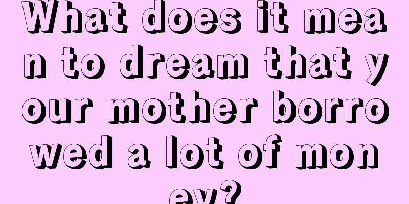 What does it mean to dream that your mother borrowed a lot of money?