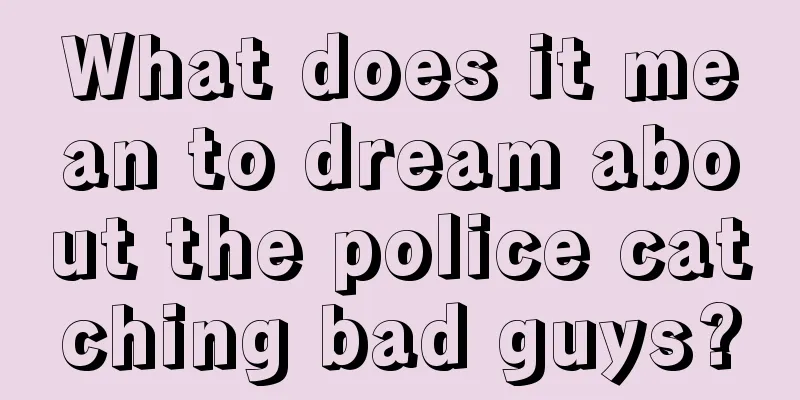 What does it mean to dream about the police catching bad guys?