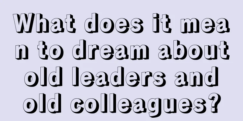 What does it mean to dream about old leaders and old colleagues?