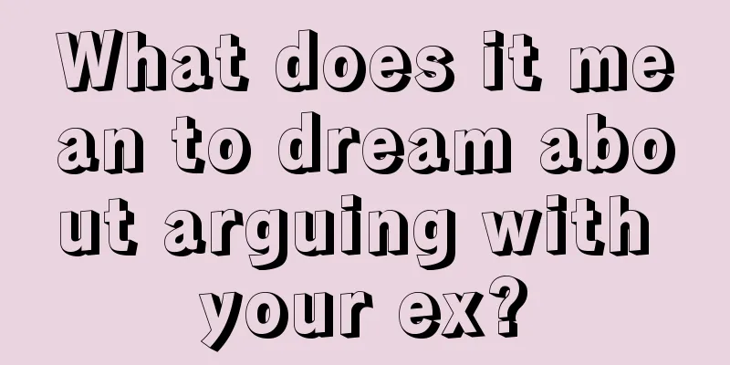 What does it mean to dream about arguing with your ex?