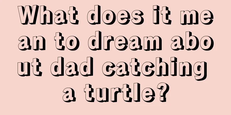 What does it mean to dream about dad catching a turtle?