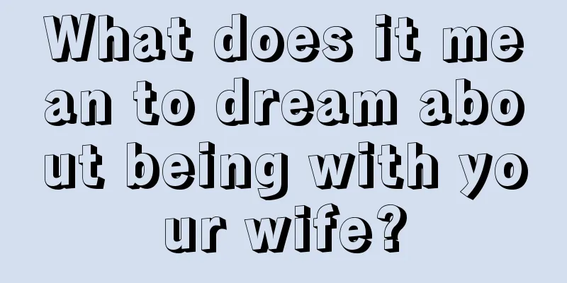 What does it mean to dream about being with your wife?