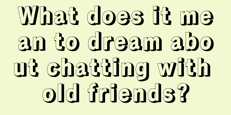 What does it mean to dream about chatting with old friends?