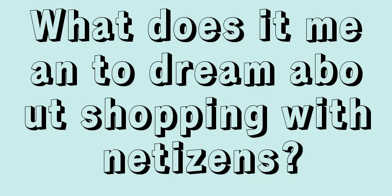 What does it mean to dream about shopping with netizens?