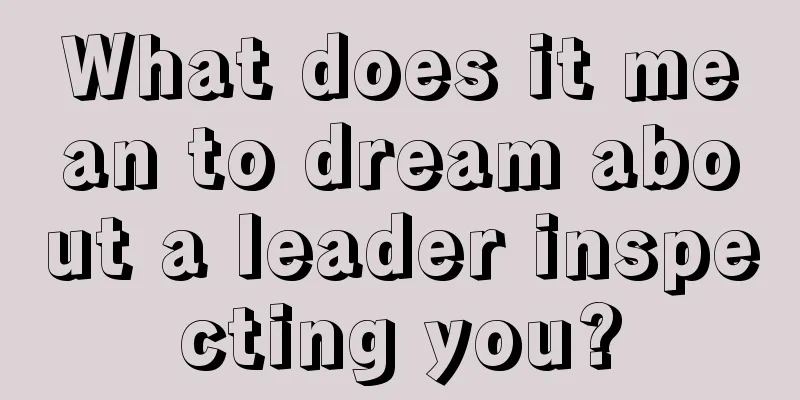 What does it mean to dream about a leader inspecting you?