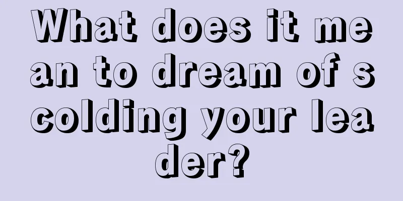 What does it mean to dream of scolding your leader?