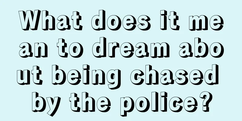 What does it mean to dream about being chased by the police?