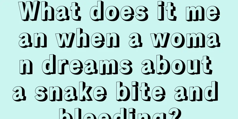 What does it mean when a woman dreams about a snake bite and bleeding?