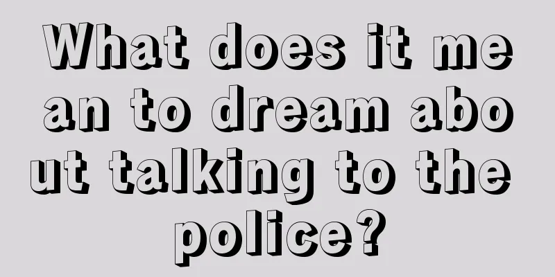 What does it mean to dream about talking to the police?