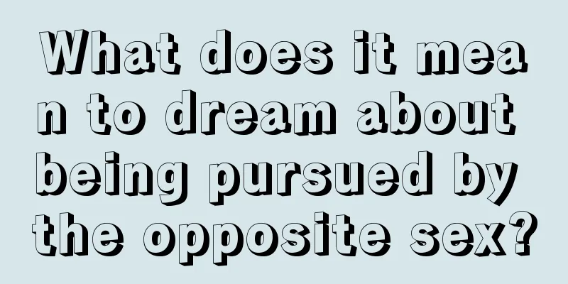 What does it mean to dream about being pursued by the opposite sex?