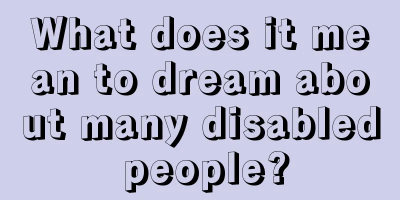 What does it mean to dream about many disabled people?