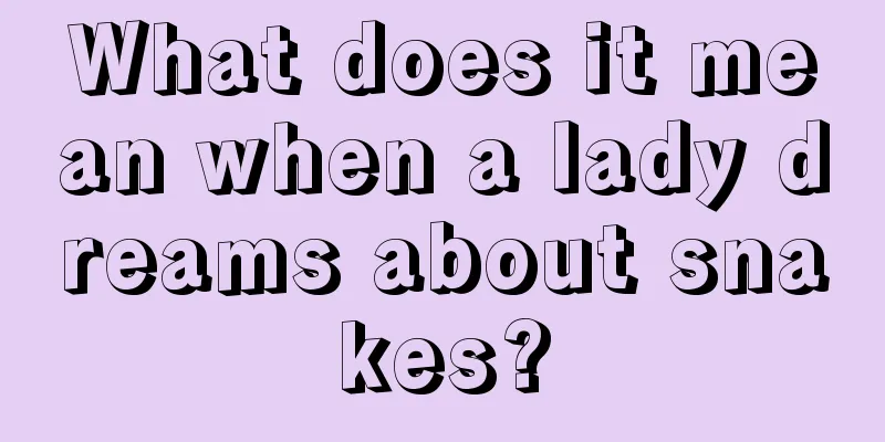 What does it mean when a lady dreams about snakes?