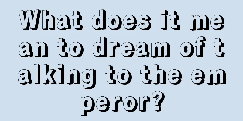 What does it mean to dream of talking to the emperor?