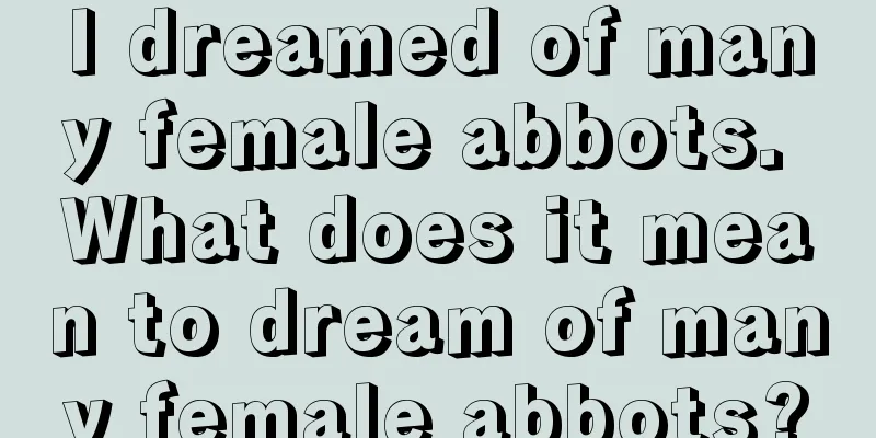 I dreamed of many female abbots. What does it mean to dream of many female abbots?