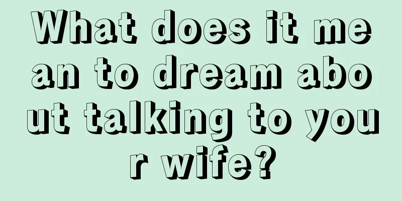 What does it mean to dream about talking to your wife?