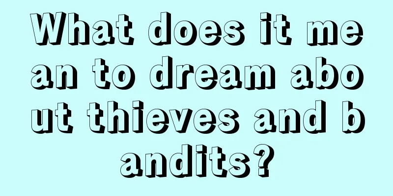 What does it mean to dream about thieves and bandits?