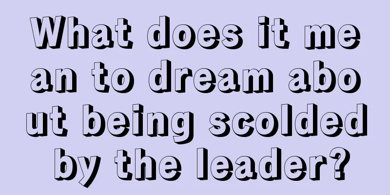 What does it mean to dream about being scolded by the leader?