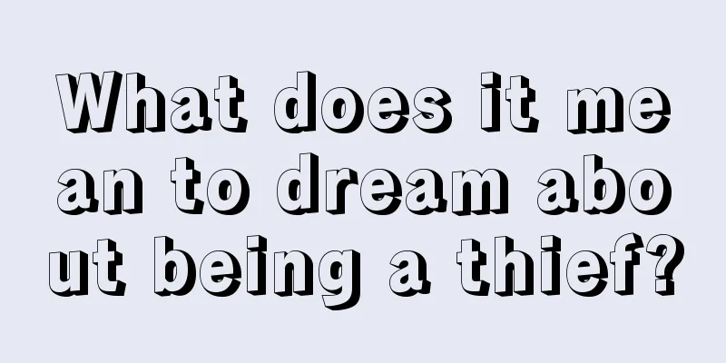 What does it mean to dream about being a thief?