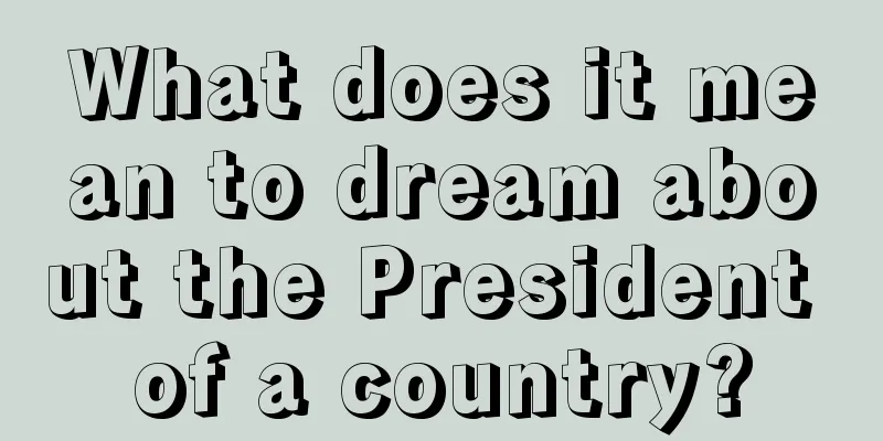 What does it mean to dream about the President of a country?