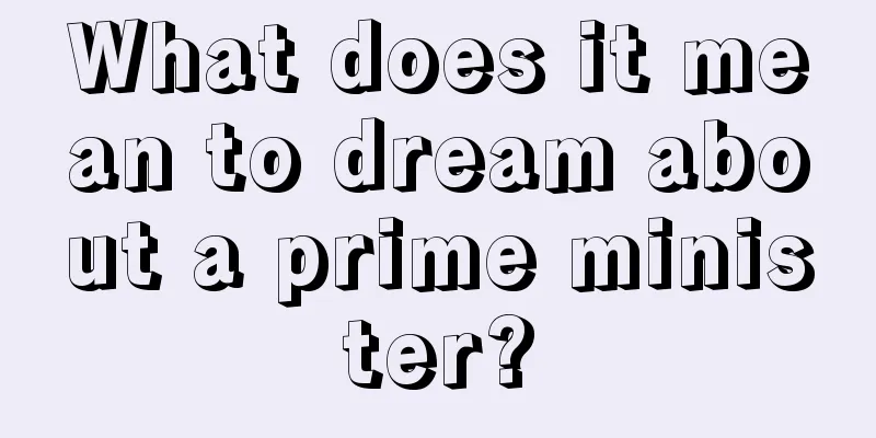 What does it mean to dream about a prime minister?