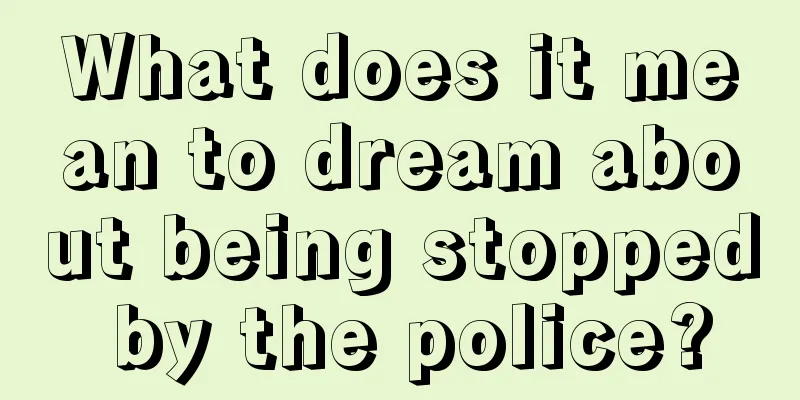 What does it mean to dream about being stopped by the police?