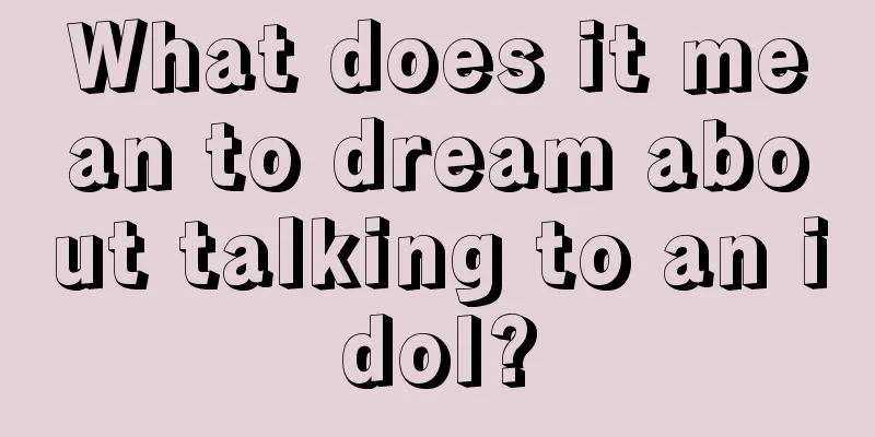 What does it mean to dream about talking to an idol?