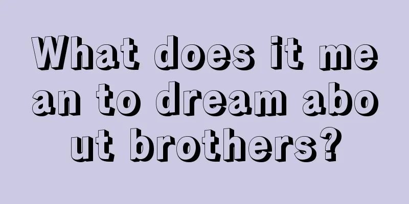 What does it mean to dream about brothers?