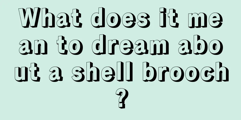 What does it mean to dream about a shell brooch?