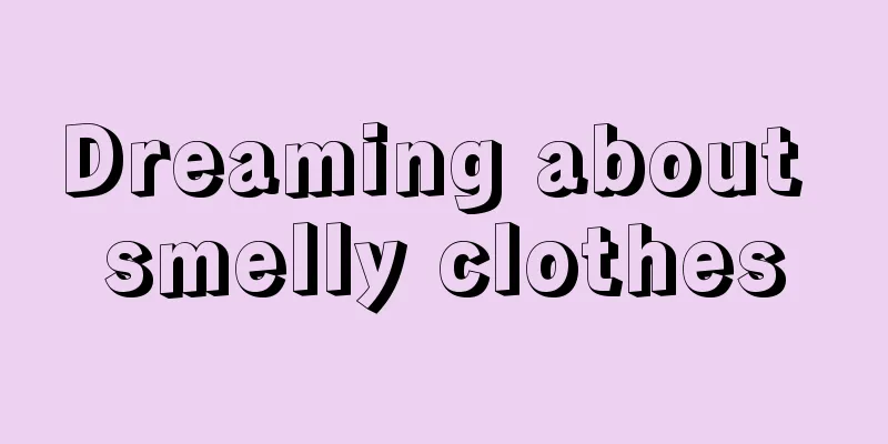 Dreaming about smelly clothes