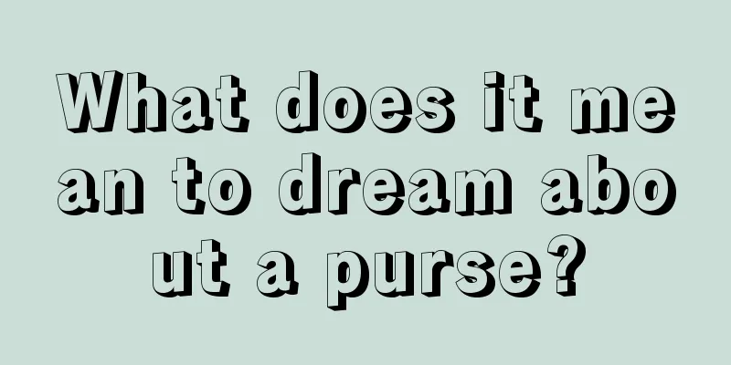 What does it mean to dream about a purse?