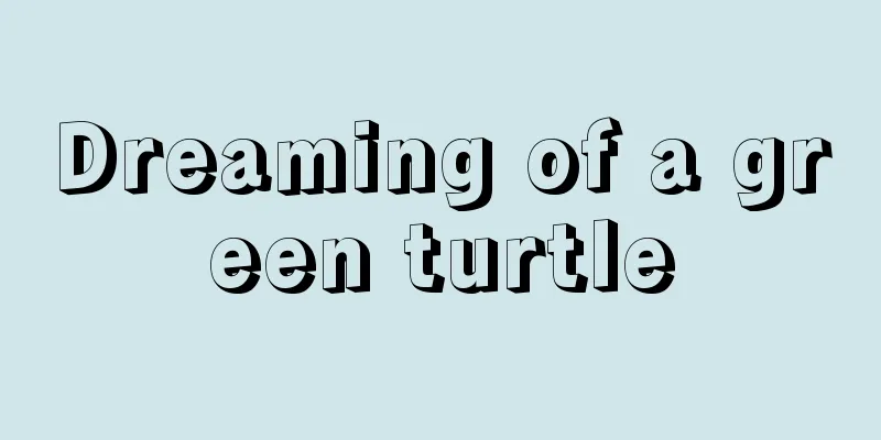 Dreaming of a green turtle