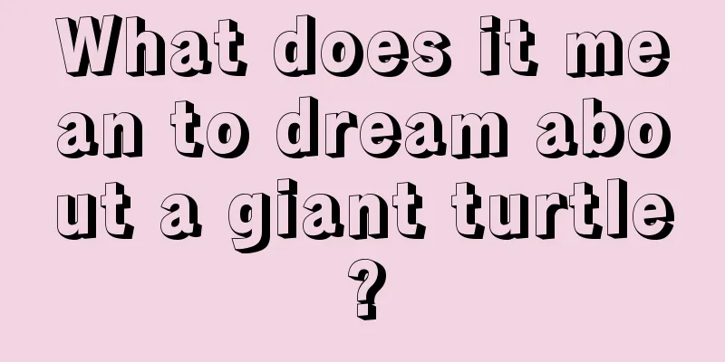 What does it mean to dream about a giant turtle?