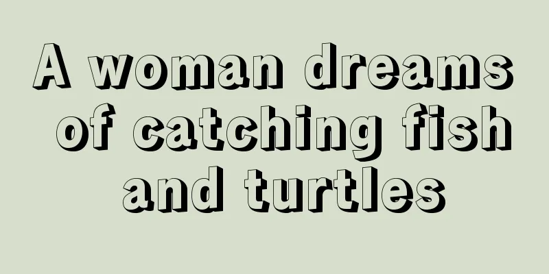 A woman dreams of catching fish and turtles