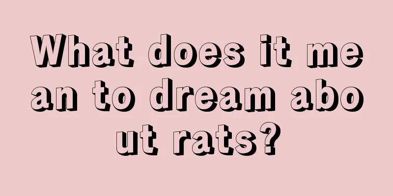 What does it mean to dream about rats?