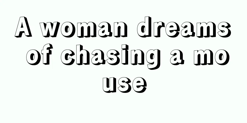 A woman dreams of chasing a mouse