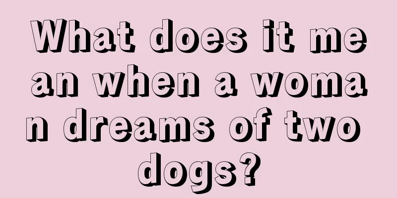 What does it mean when a woman dreams of two dogs?