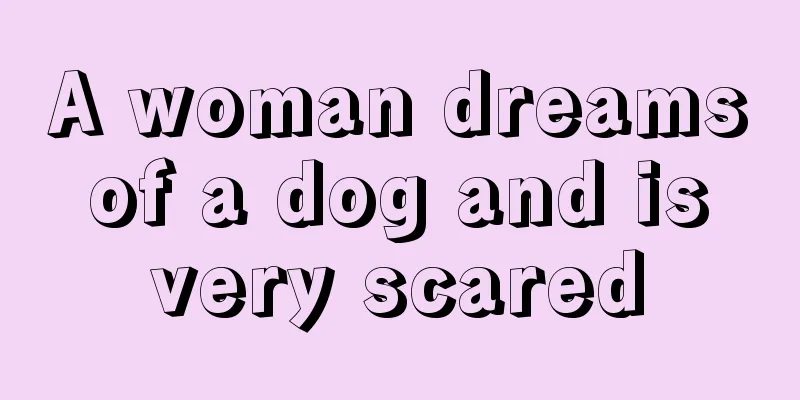 A woman dreams of a dog and is very scared