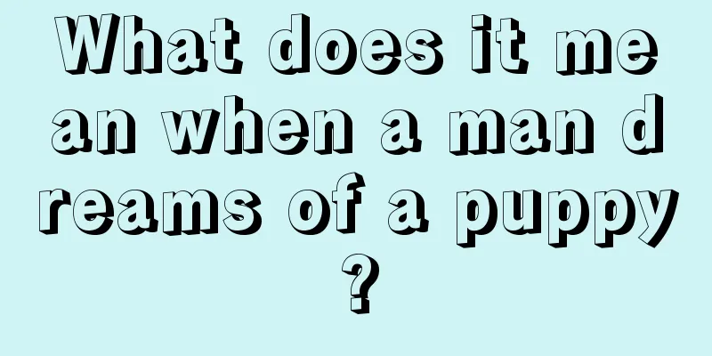 What does it mean when a man dreams of a puppy?