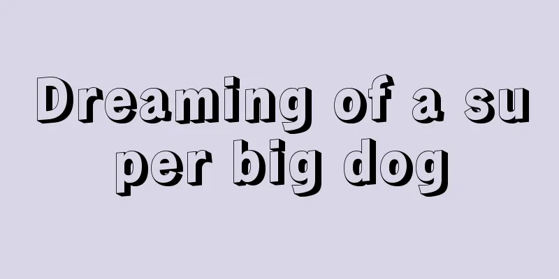 Dreaming of a super big dog