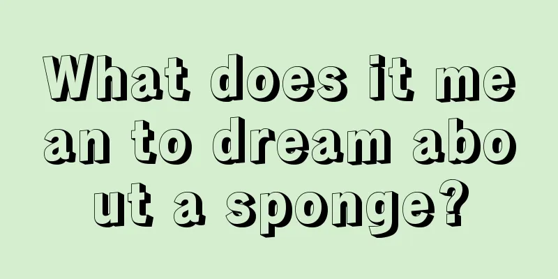 What does it mean to dream about a sponge?